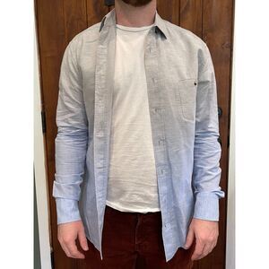 Johnny Love Long Sleeve Dress Shirt Men's Size Small - Blue Ombre